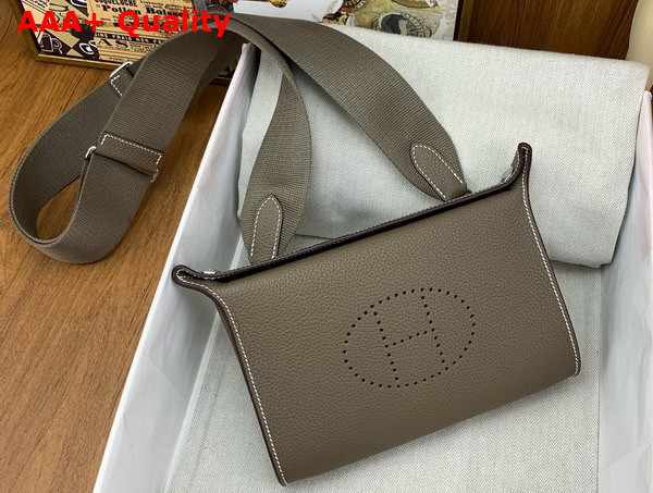 Hermes Videpoches Bag in Elephant Grey Togo Calfskin Replica