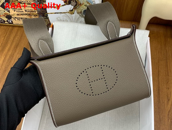 Hermes Videpoches Bag in Elephant Grey Togo Calfskin Replica