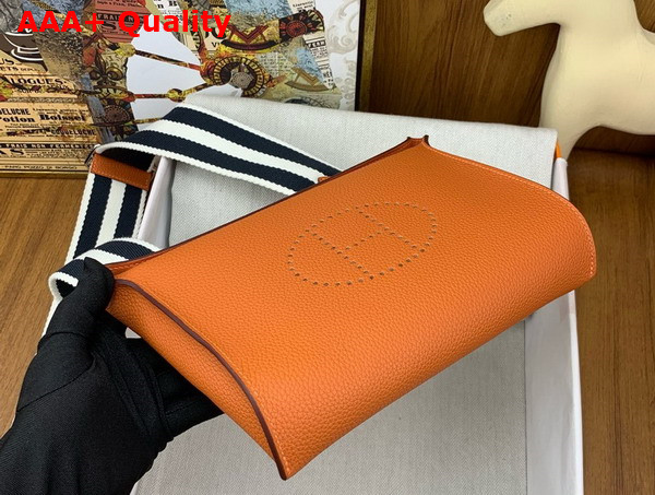 Hermes Videpoches Bag in Orange Togo Calfskin Replica