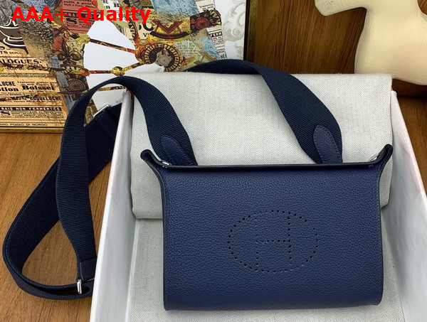 Hermes Videpoches Bag in Sapphire Blue Togo Calfskin Replica