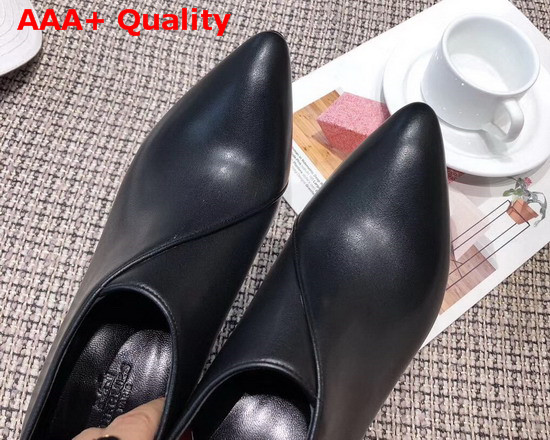 Hermes Virginia Ankle Boot in Black Calfskin with Slender Heel Replica