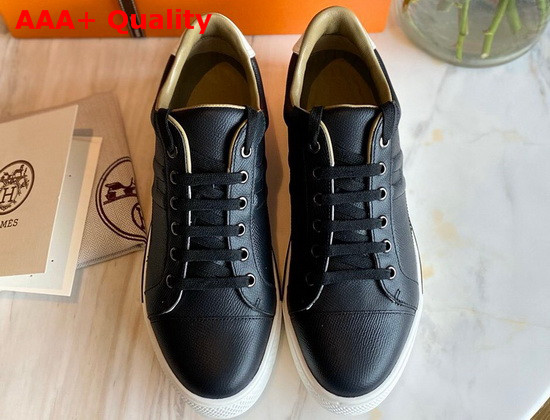 Hermes Voltage Sneaker in Black Epsom Calfskin Replica