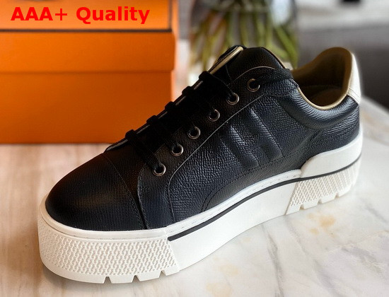 Hermes Voltage Sneaker in Black Epsom Calfskin Replica