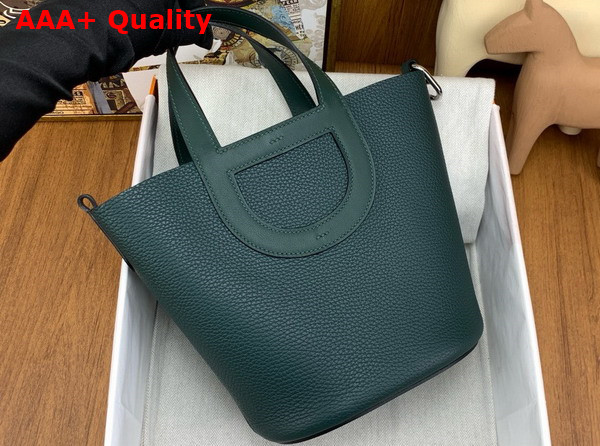 Hermes in The Loop Bag in Cypress Green Togo Leather Replica