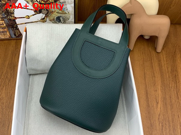 Hermes in The Loop Bag in Cypress Green Togo Leather Replica