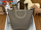 Hermes in The Loop Bag in Elephant Grey Togo Leather Replica