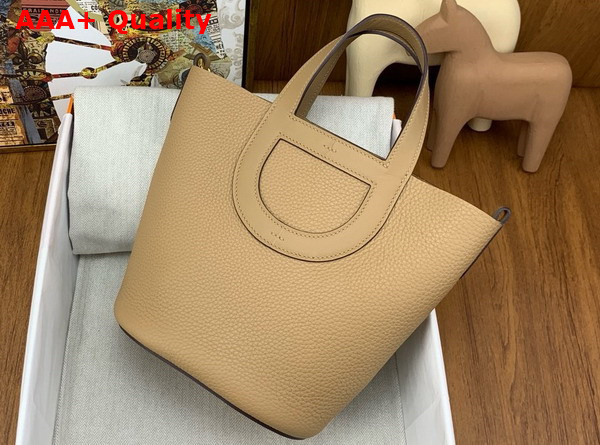 Hermes in The Loop Bag in Milky Tea Togo Leather Replica