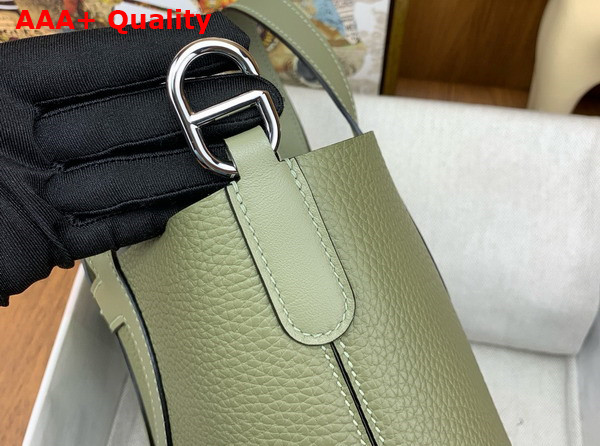 Hermes in The Loop Bag in Sage Green Togo Leather Replica