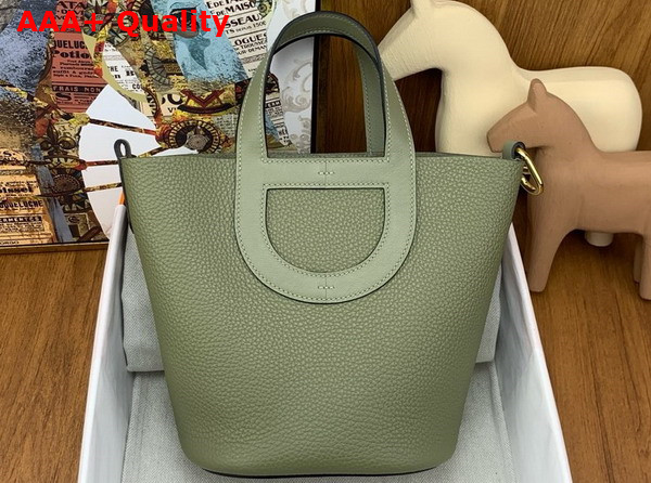 Hermes in The Loop Bag in Sage Green Togo Leather Replica