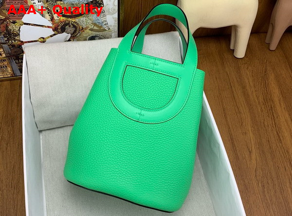 Hermes in The Loop Bag in Vert Comics Togo Leather Replica