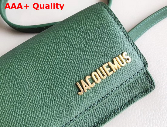 Jacquemus La Ceinture Bello Leather Belt Bag in Green Replica