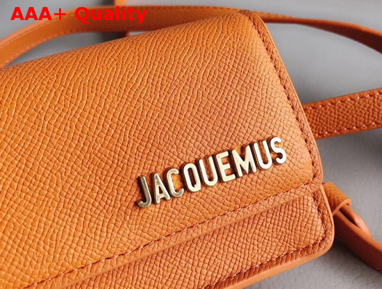 Jacquemus La Ceinture Bello Leather Belt Bag in Orange Replica