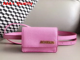 Jacquemus La Ceinture Bello Leather Belt Bag in Pink Replica