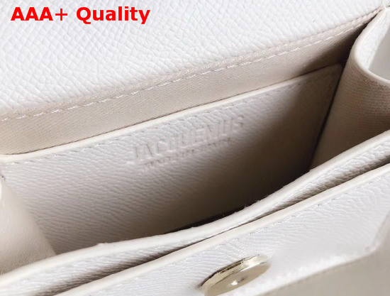 Jacquemus La Ceinture Bello Leather Belt Bag in White Replica