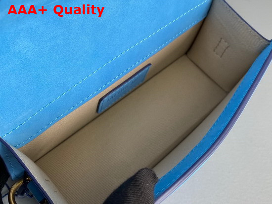 Jacquemus Le Bambino Blue Nubuck Replica