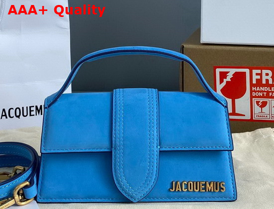 Jacquemus Le Bambino Blue Nubuck Replica