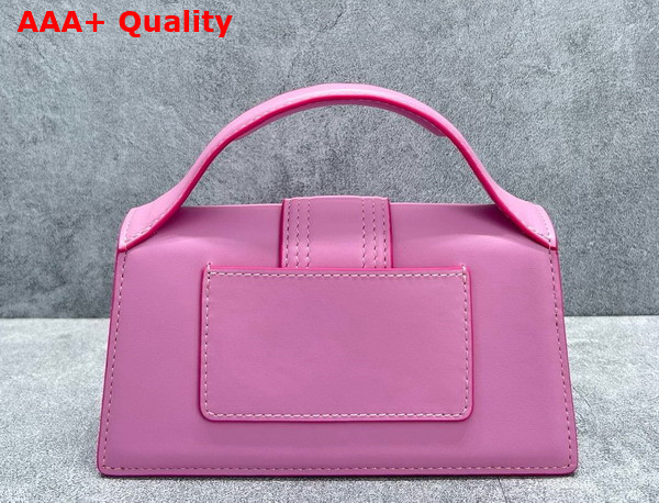 Jacquemus Le Bambino Les Classiques Small Flap Bag in Neon Pink Smooth Leather Replica