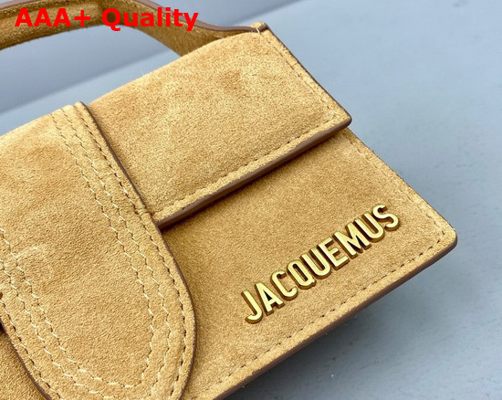 Jacquemus Le Bambino Mini Suede Envelope Handbag in Dark Beige Replica