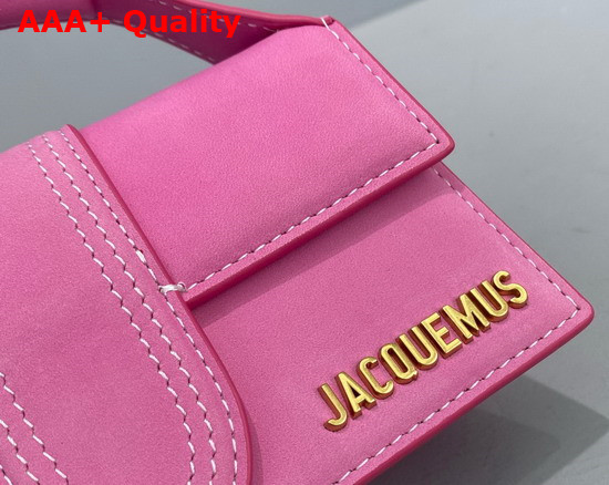 Jacquemus Le Bambino Mini Suede Envelope Handbag in Pink Replica