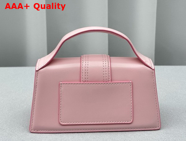 Jacquemus Le Bambino Small Flap Bag in Light Pink Glazed Leather Replica