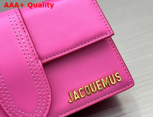 Jacquemus Le Bambino Small Flap Bag in Pink Smooth Leather Replica