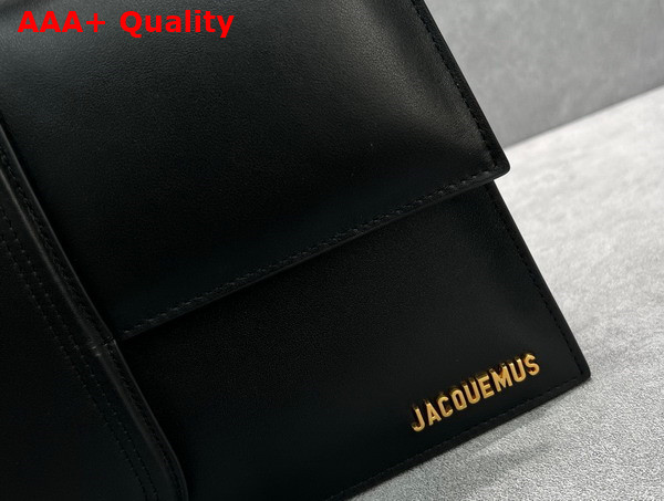 Jacquemus Le Bambinou Envelope Handbag in Black Leather Replica