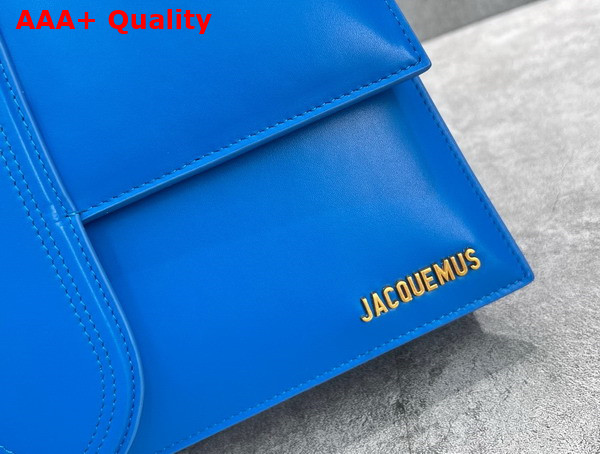 Jacquemus Le Bambinou Envelope Handbag in Blue Leather Replica