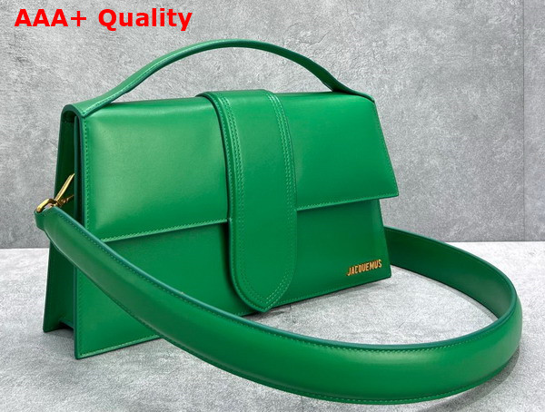 Jacquemus Le Bambinou Envelope Handbag in Green Leather Replica