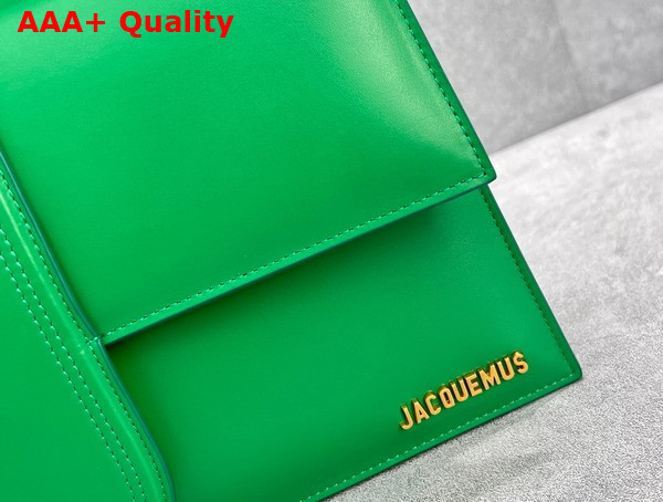 Jacquemus Le Bambinou Envelope Handbag in Green Leather Replica