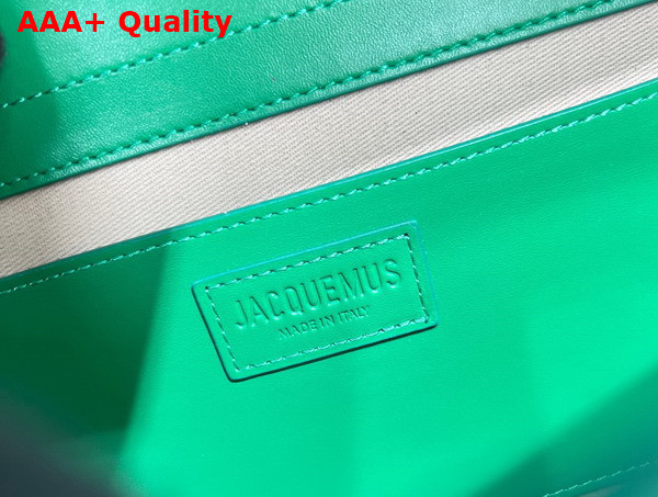 Jacquemus Le Bambinou Envelope Handbag in Green Leather Replica