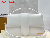 Jacquemus Le Bambinou Envelope Handbag in White Leather Replica