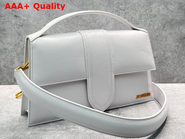 Jacquemus Le Bambinou Envelope Handbag in White Leather Replica