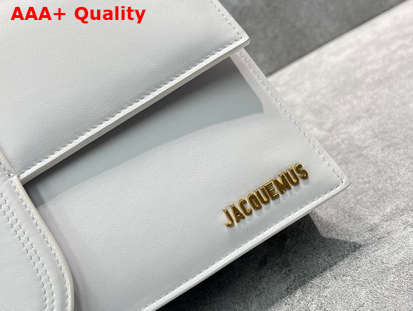 Jacquemus Le Bambinou Envelope Handbag in White Leather Replica