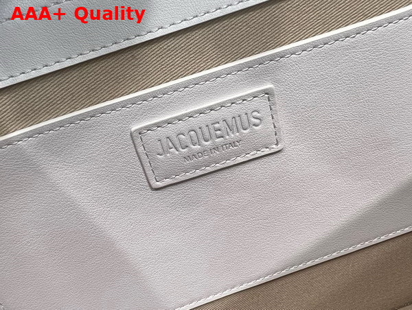 Jacquemus Le Bambinou Envelope Handbag in White Leather Replica