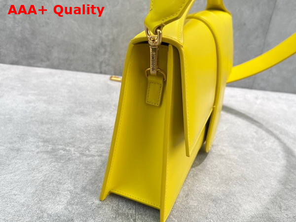 Jacquemus Le Bambinou Envelope Handbag in Yellow Leather Replica