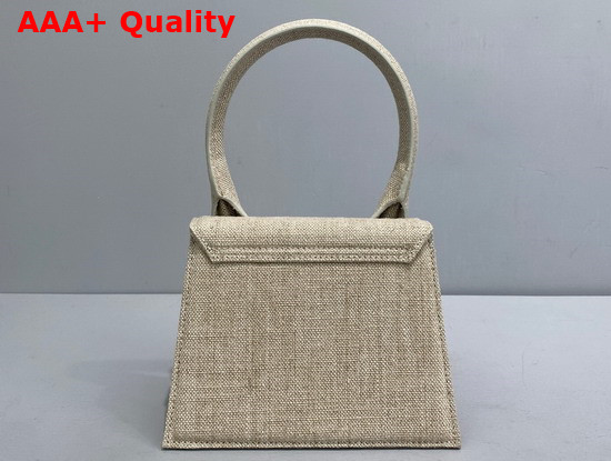 Jacquemus Le Chiquito Dark Beige Canvas Bag Replica