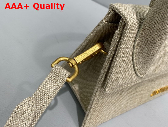 Jacquemus Le Chiquito Dark Beige Canvas Bag Replica