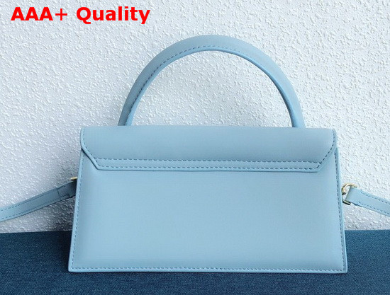 Jacquemus Le Chiquito Long Bag in Light Blue Leather Replica