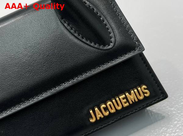 Jacquemus Le Chiquito Long Leather Handbag in Black Replica