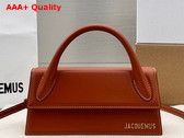 Jacquemus Le Chiquito Long Leather Handbag in Brown Replica