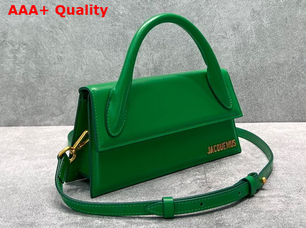 Jacquemus Le Chiquito Long Leather Handbag in Green Replica