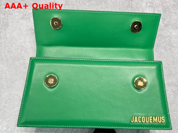 Jacquemus Le Chiquito Long Leather Handbag in Green Replica