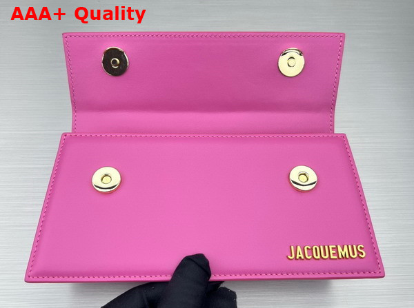 Jacquemus Le Chiquito Long Leather Handbag in Pink Replica