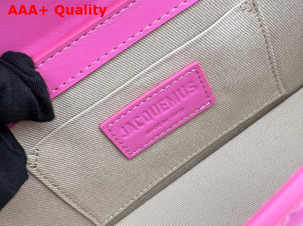 Jacquemus Le Chiquito Long Leather Handbag in Pink Replica