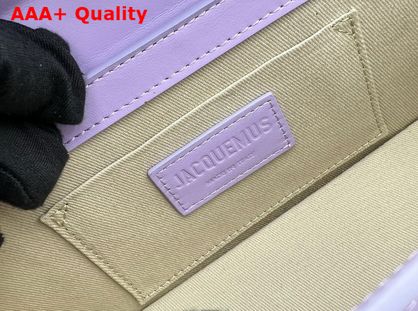 Jacquemus Le Chiquito Long Leather Handbag in Purple Replica