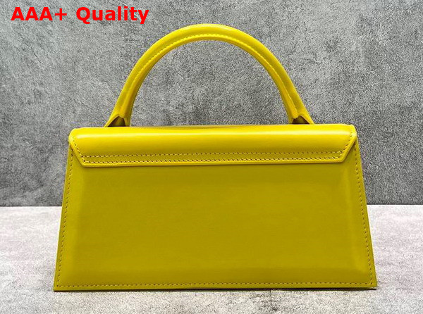 Jacquemus Le Chiquito Long Leather Handbag in Yellow Replica