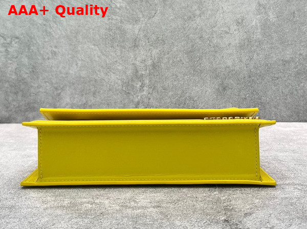 Jacquemus Le Chiquito Long Leather Handbag in Yellow Replica