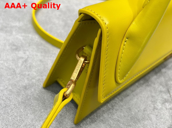 Jacquemus Le Chiquito Long Leather Handbag in Yellow Replica