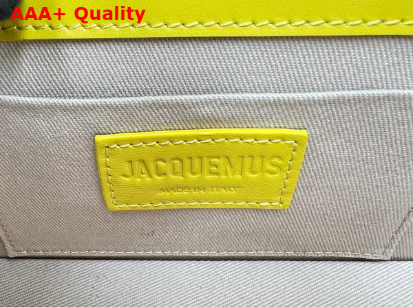 Jacquemus Le Chiquito Long Leather Handbag in Yellow Replica