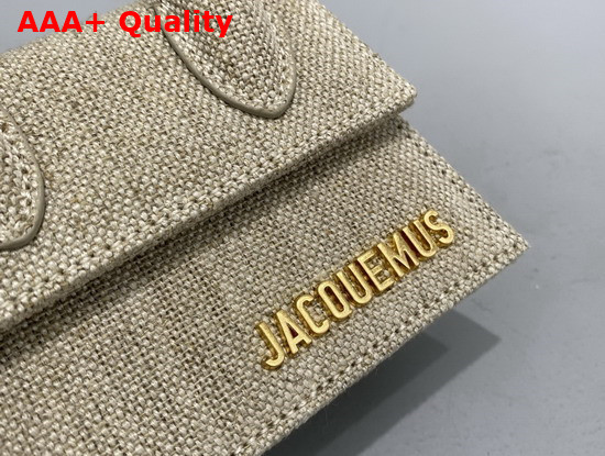 Jacquemus Le Chiquito Mini Canvas Bag in Dark Beige Replica